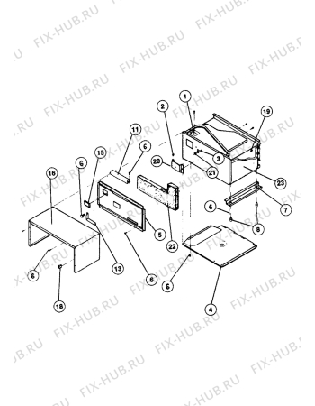 Взрыв-схема микроволновой печи Electrolux NF4900 - Схема узла Housing 001